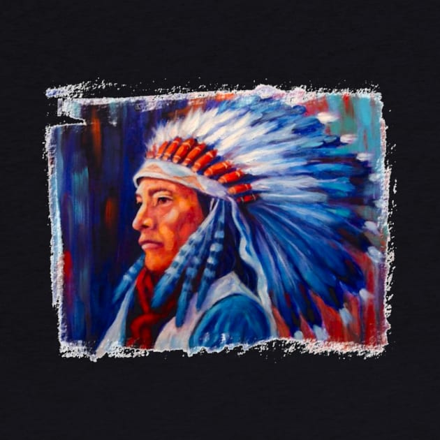 Native American Chief Oil Splash 35 by congnhan629035